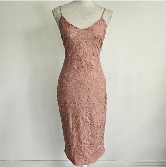 Lovers + Friends Romance Me Pink Lace Dress - Picture 2 of 5
